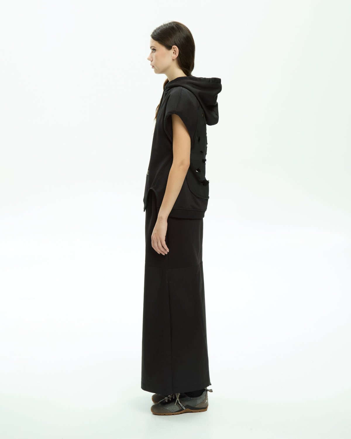 MLO Jersey con cappuccio NERO