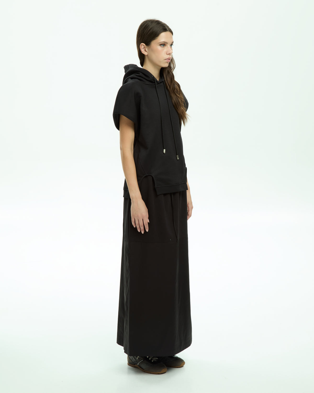 MLO Jersey con cappuccio NERO