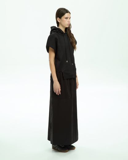 MLO Jersey con cappuccio NERO