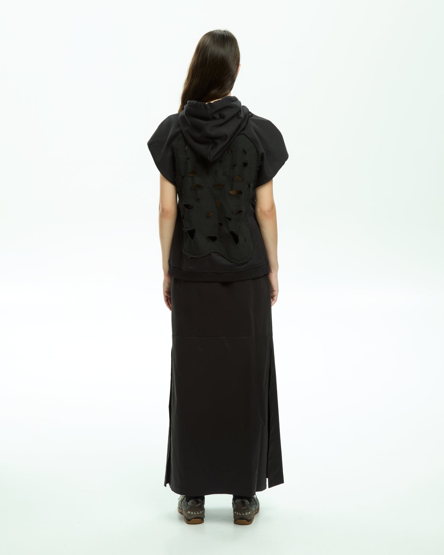 MLO Jersey con cappuccio NERO