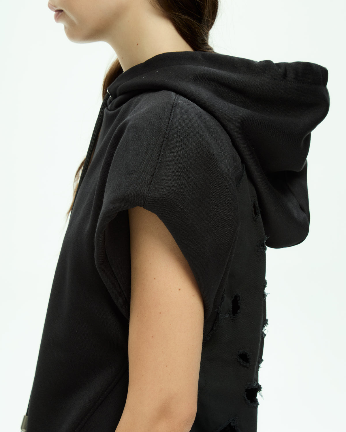 MLO Jersey con cappuccio NERO