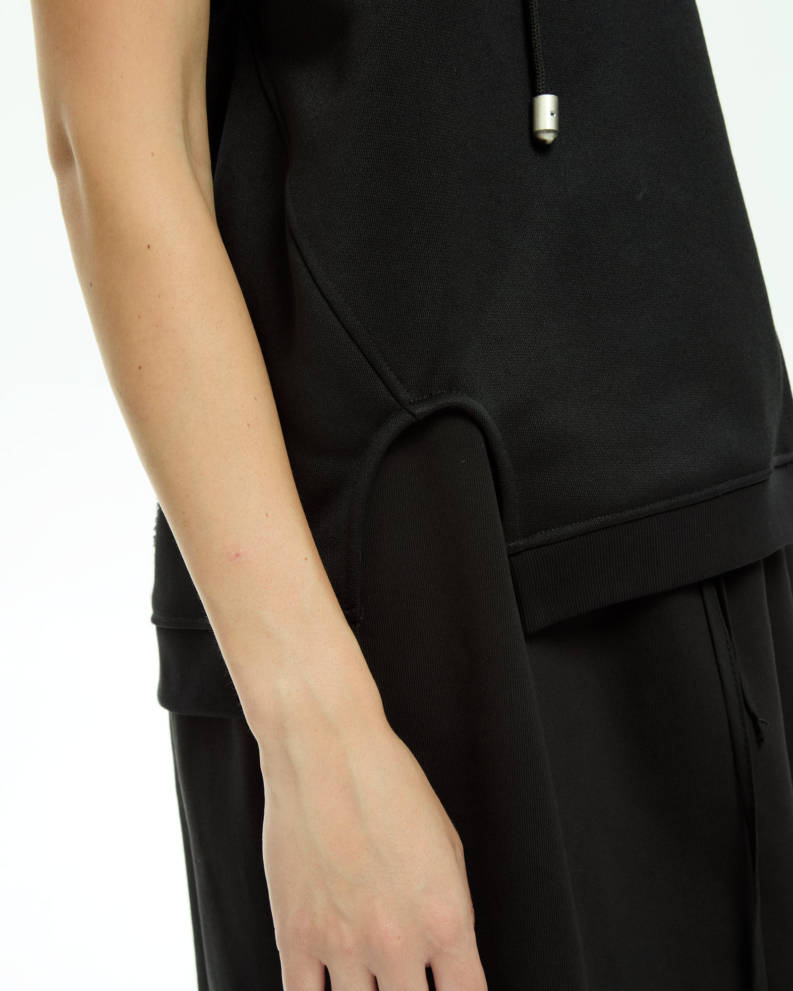 MLO Jersey con cappuccio NERO
