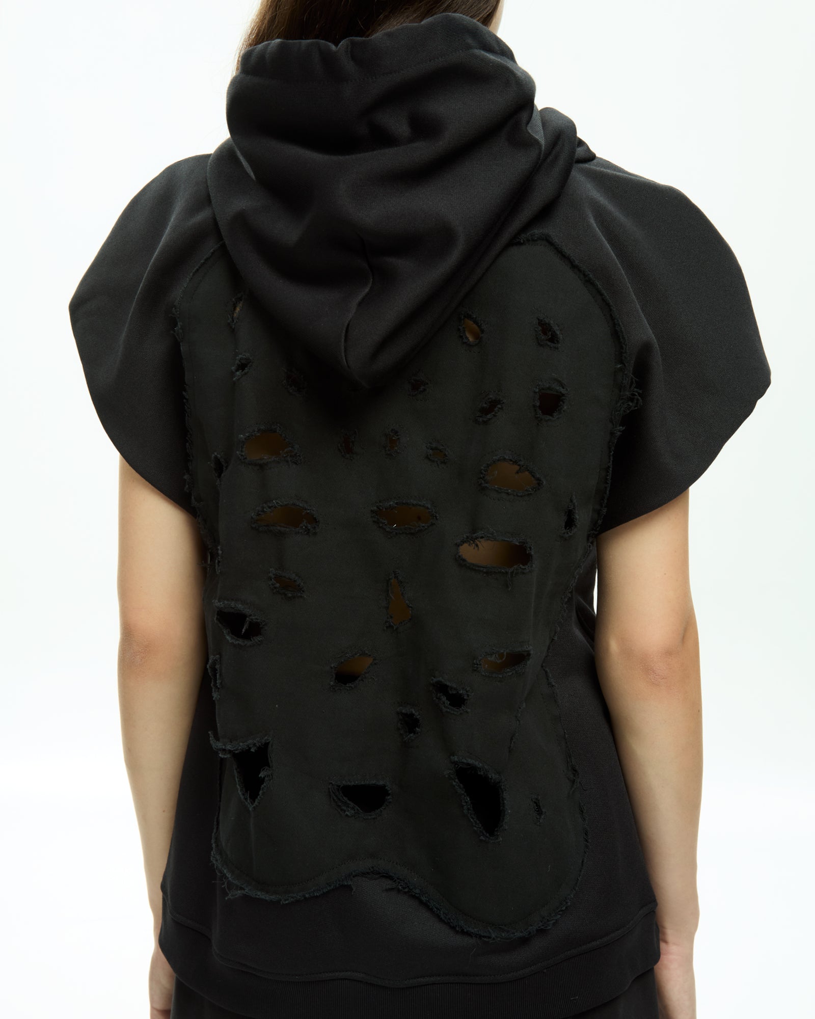 MLO Jersey con cappuccio NERO