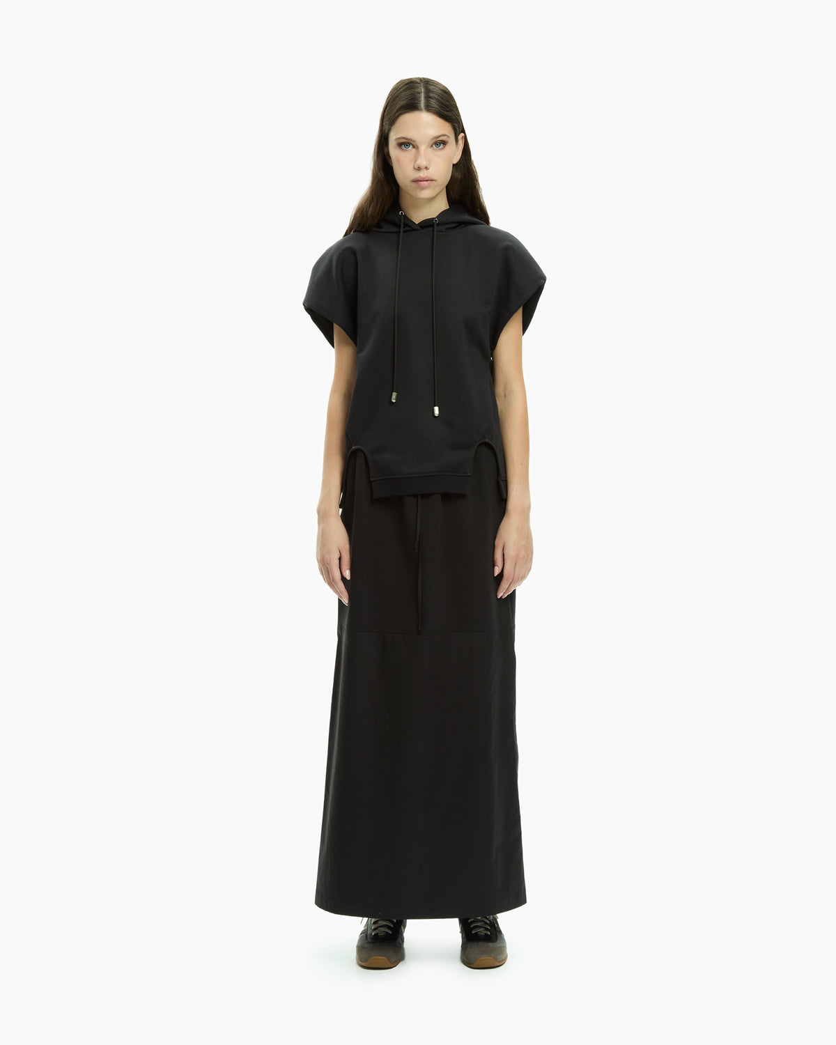 MLO Jersey con cappuccio NERO