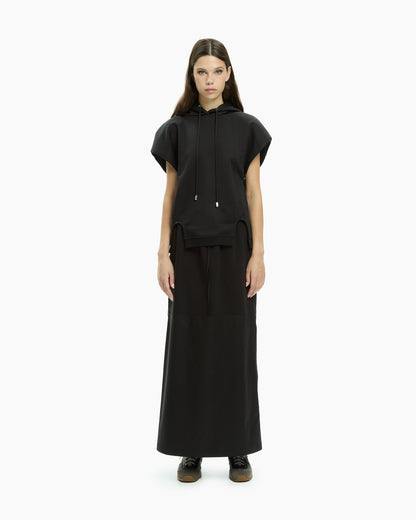MLO Jersey con cappuccio NERO