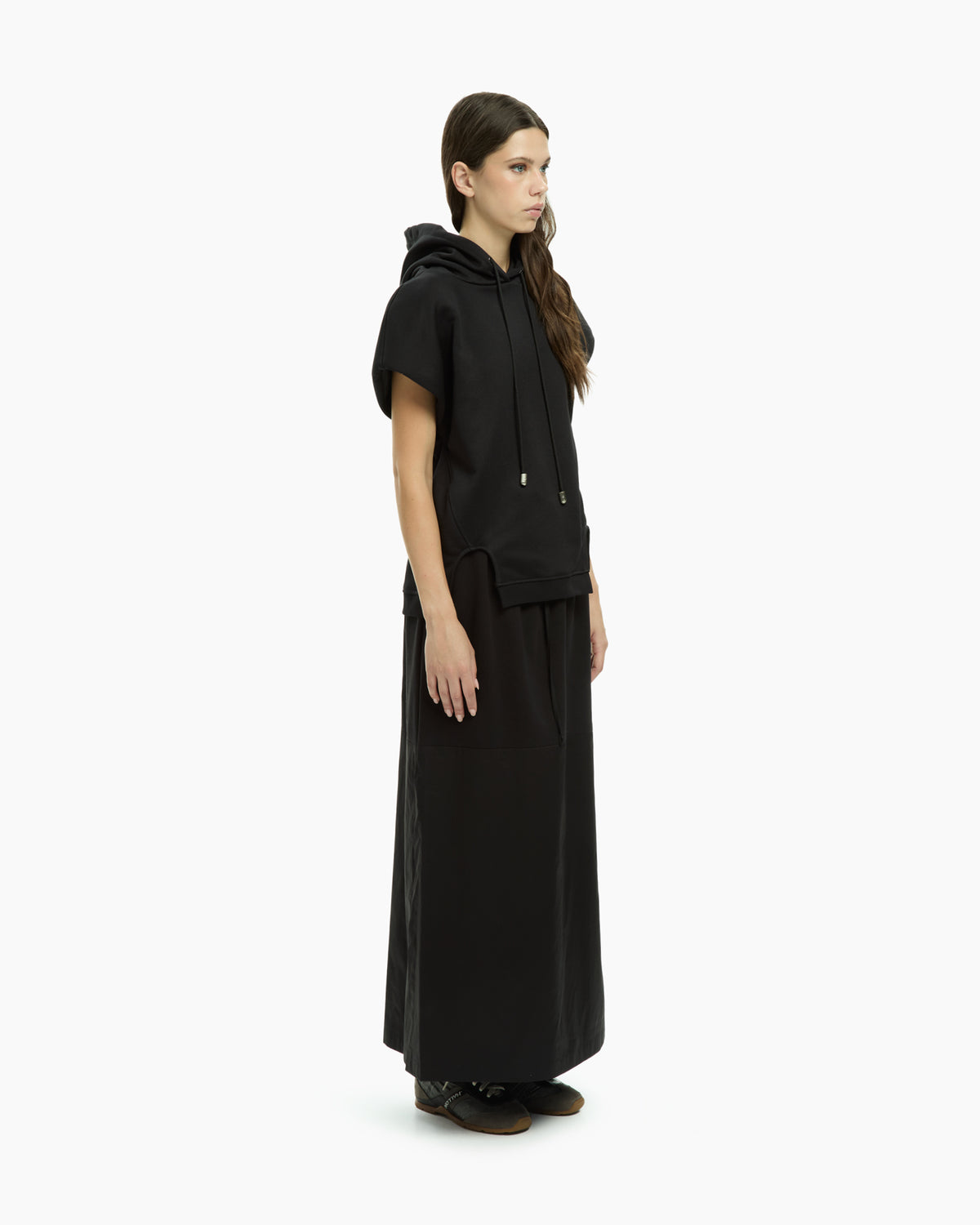 MLO Jersey con cappuccio NERO