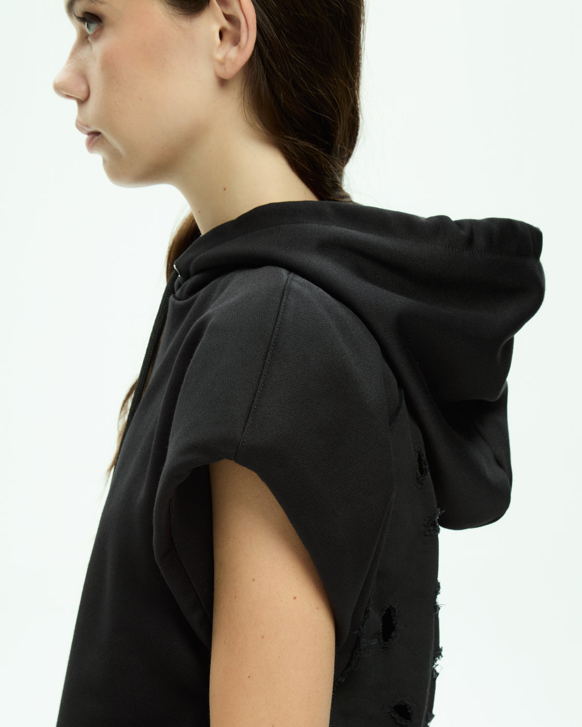 MLO Jersey con cappuccio NERO