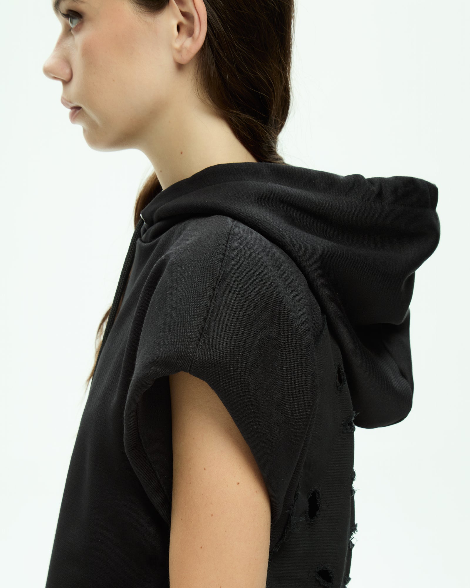 MLO Jersey con cappuccio NERO