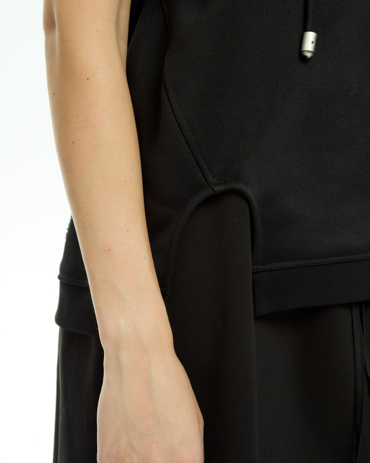 MLO Jersey con cappuccio NERO
