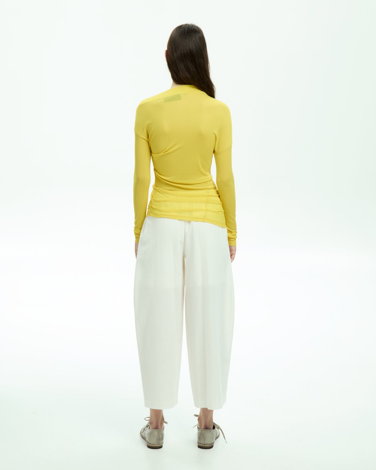 MLO Top con scollo ampio GIALLO