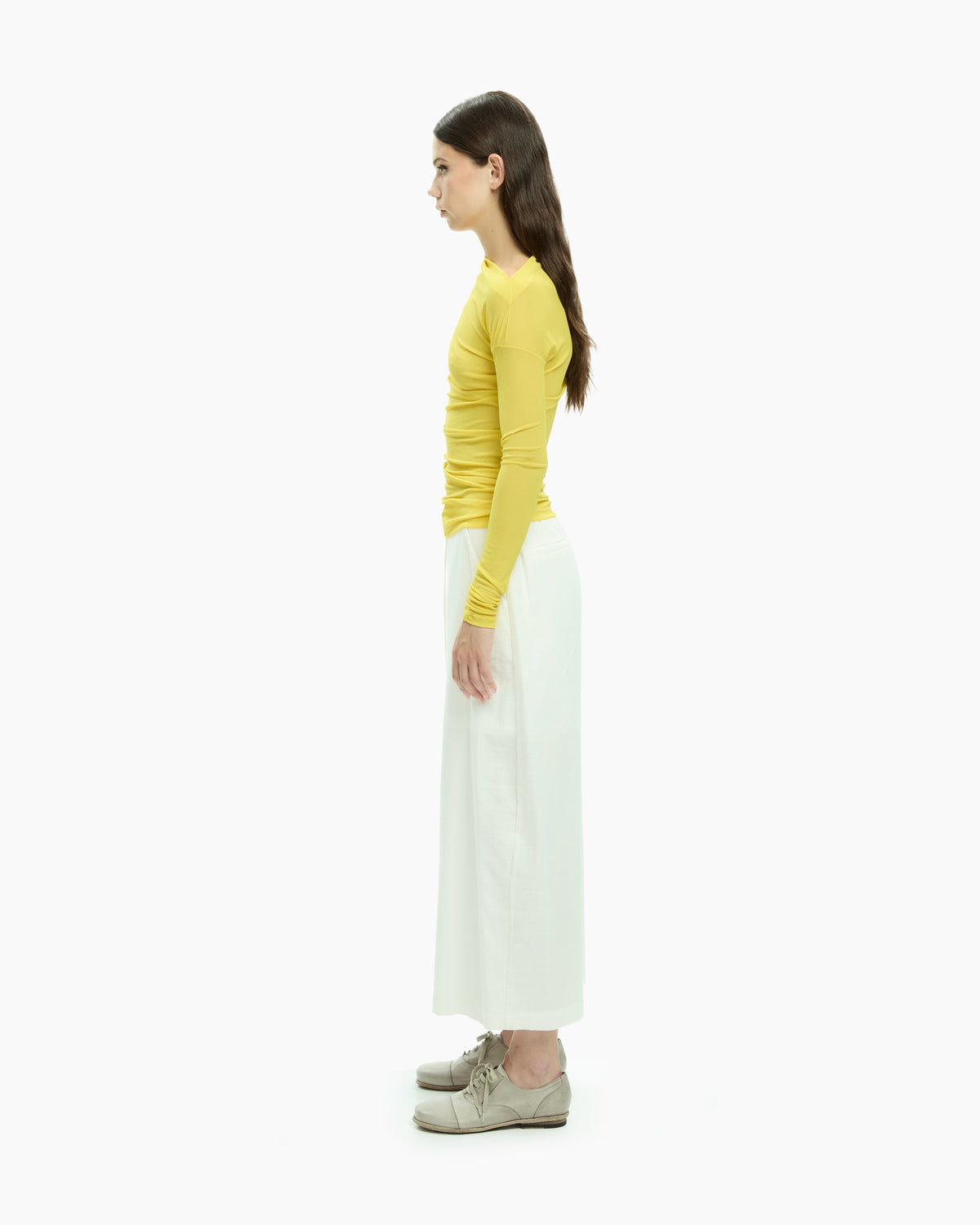 MLO Top con scollo ampio GIALLO