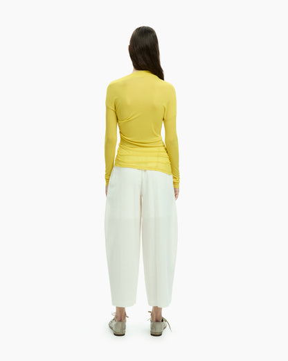 MLO Top con scollo ampio GIALLO