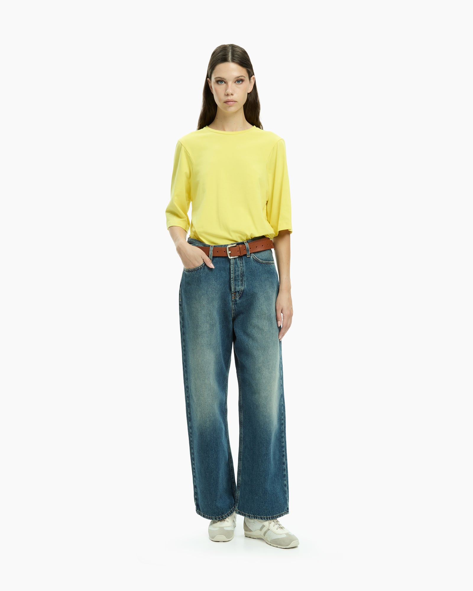 MLO Maglia girocollo  GIALLO