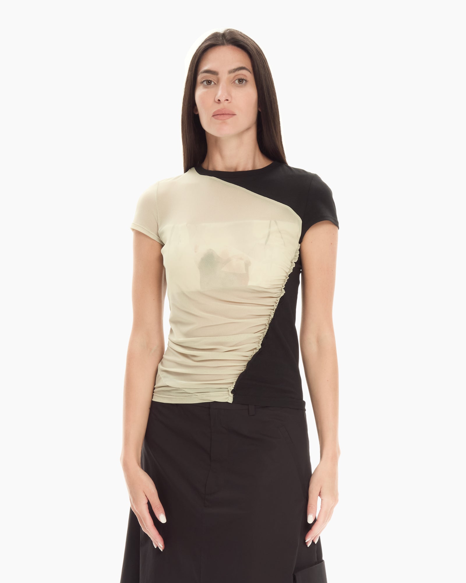 MLO Top in jersey NERO