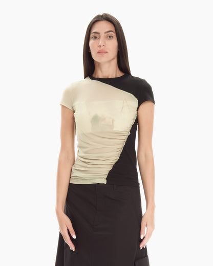 MLO Top in jersey NERO