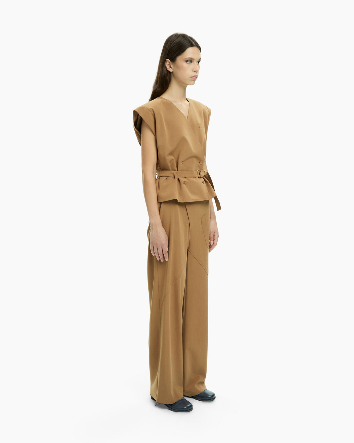 MLO Gilet con scollo a V BEIGE
