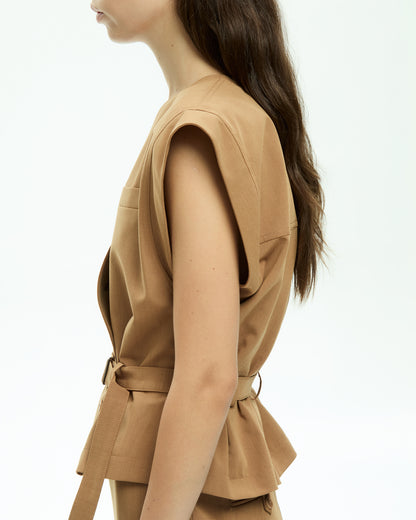 MLO Gilet con scollo a V BEIGE