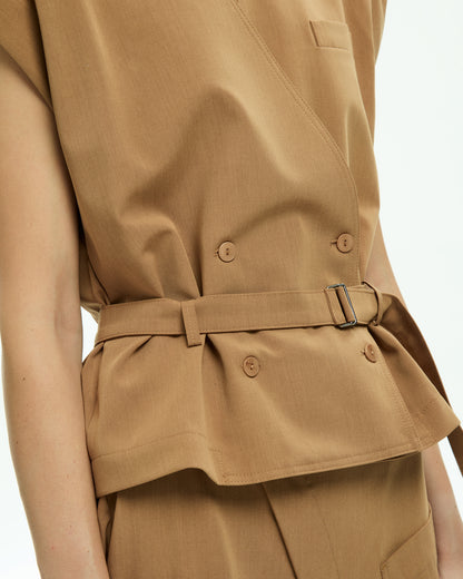 MLO Gilet con scollo a V BEIGE
