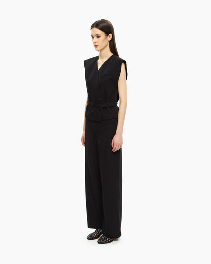 MLO Gilet con scollo a V NERO