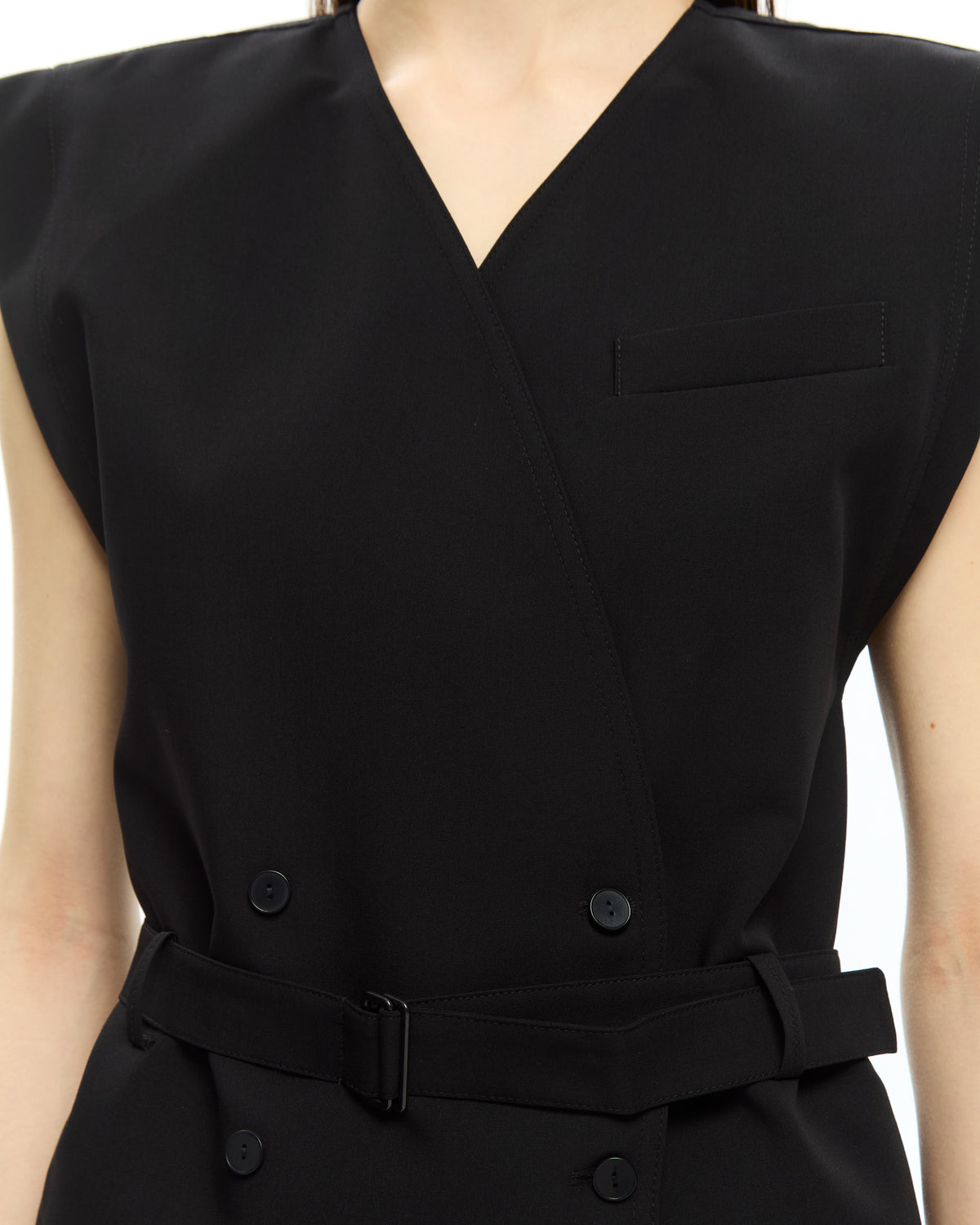 MLO Gilet con scollo a V NERO