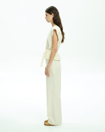 MLO Gilet con scollo a V BIANCO
