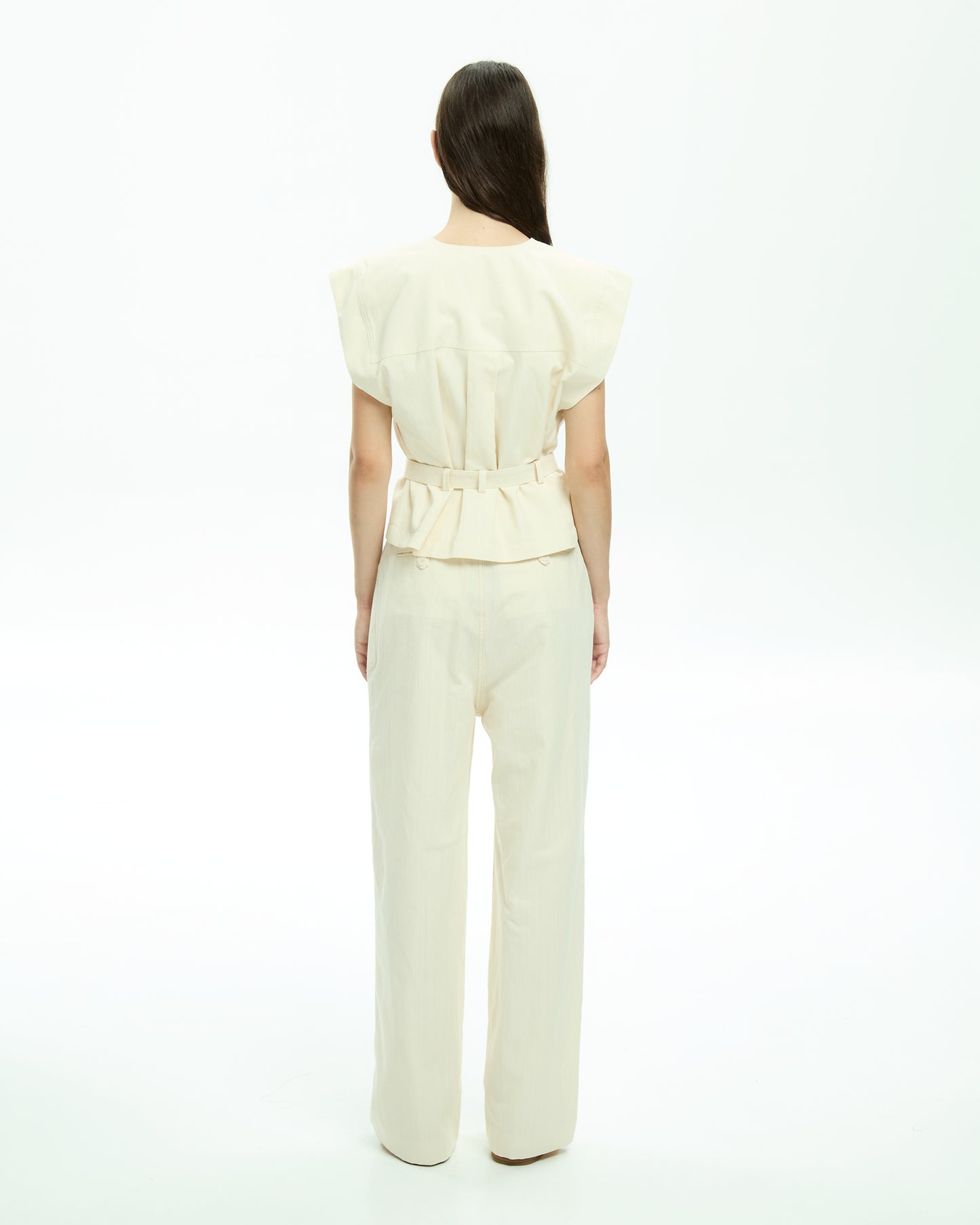 MLO Gilet con scollo a V BIANCO