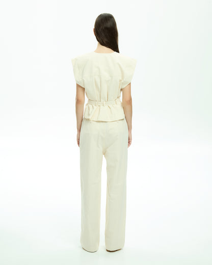 MLO Gilet con scollo a V BIANCO
