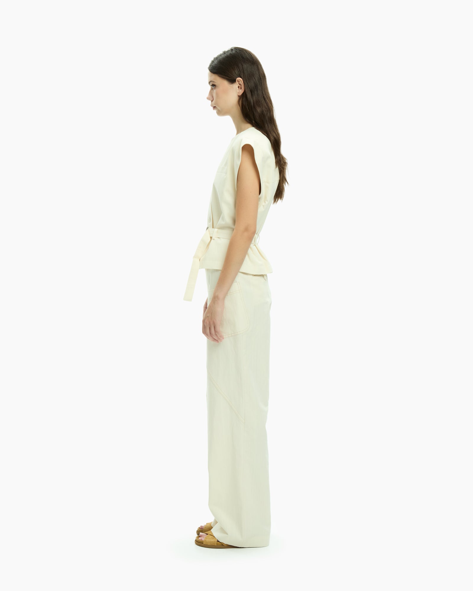 MLO Gilet con scollo a V BIANCO