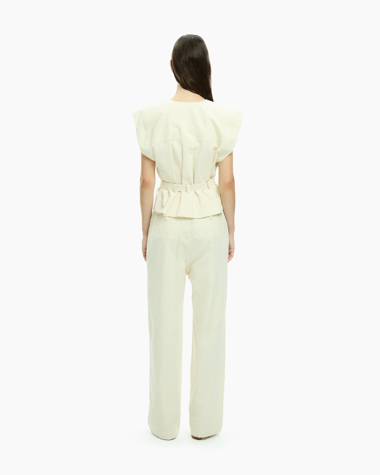 MLO Gilet con scollo a V BIANCO