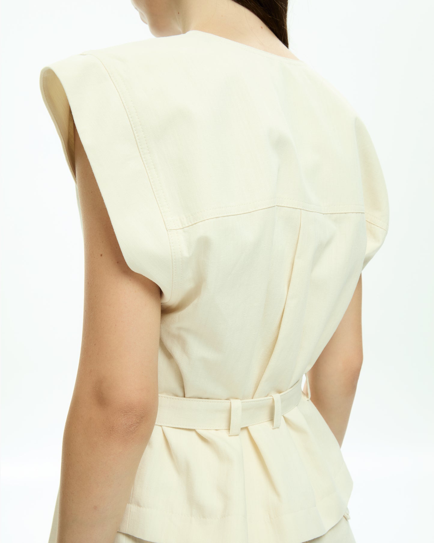 MLO Gilet con scollo a V BIANCO