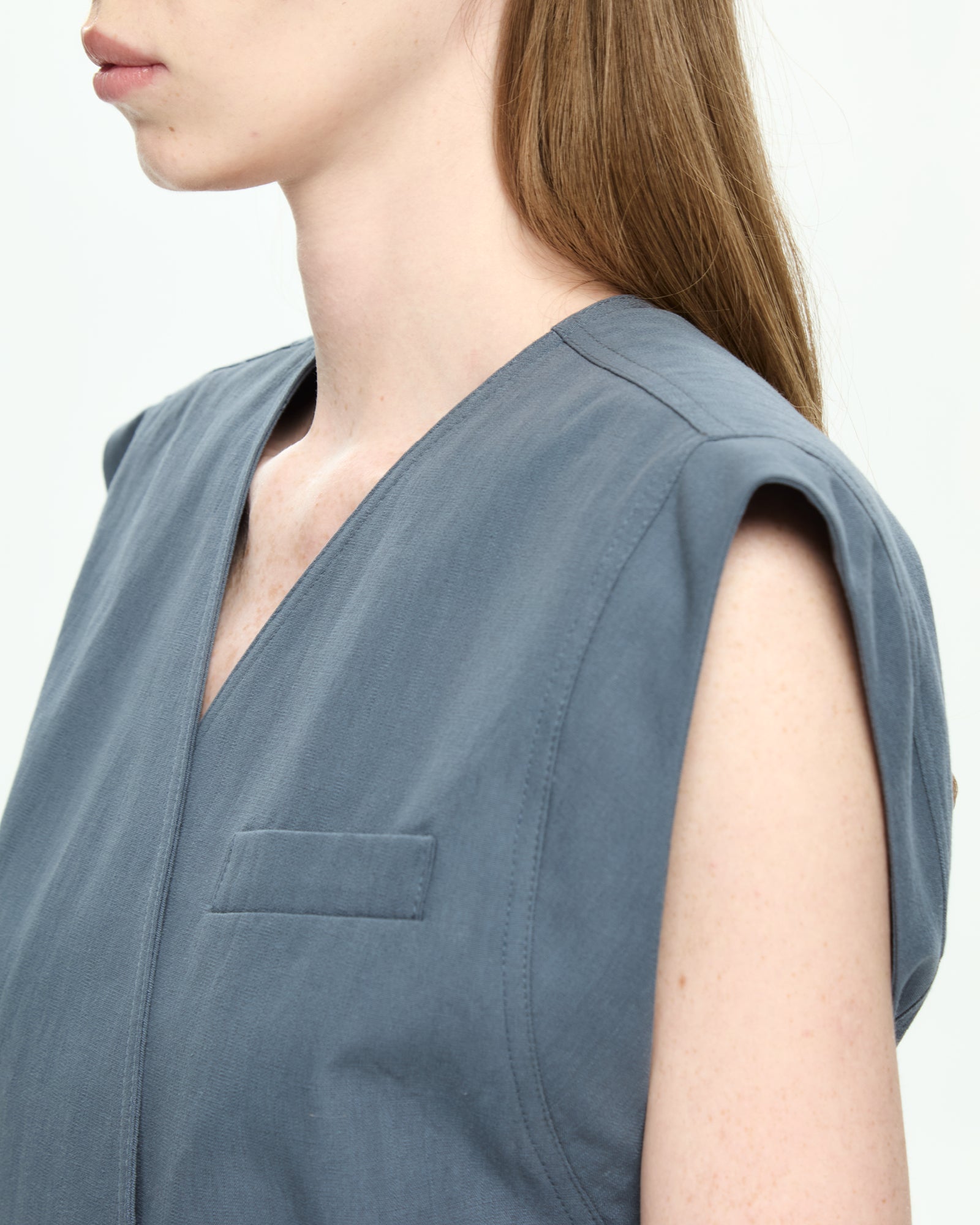 MLO Gilet con scollo a V CELESTE