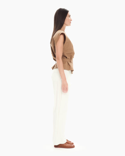 MLO Gilet con scollo a V BEIGE