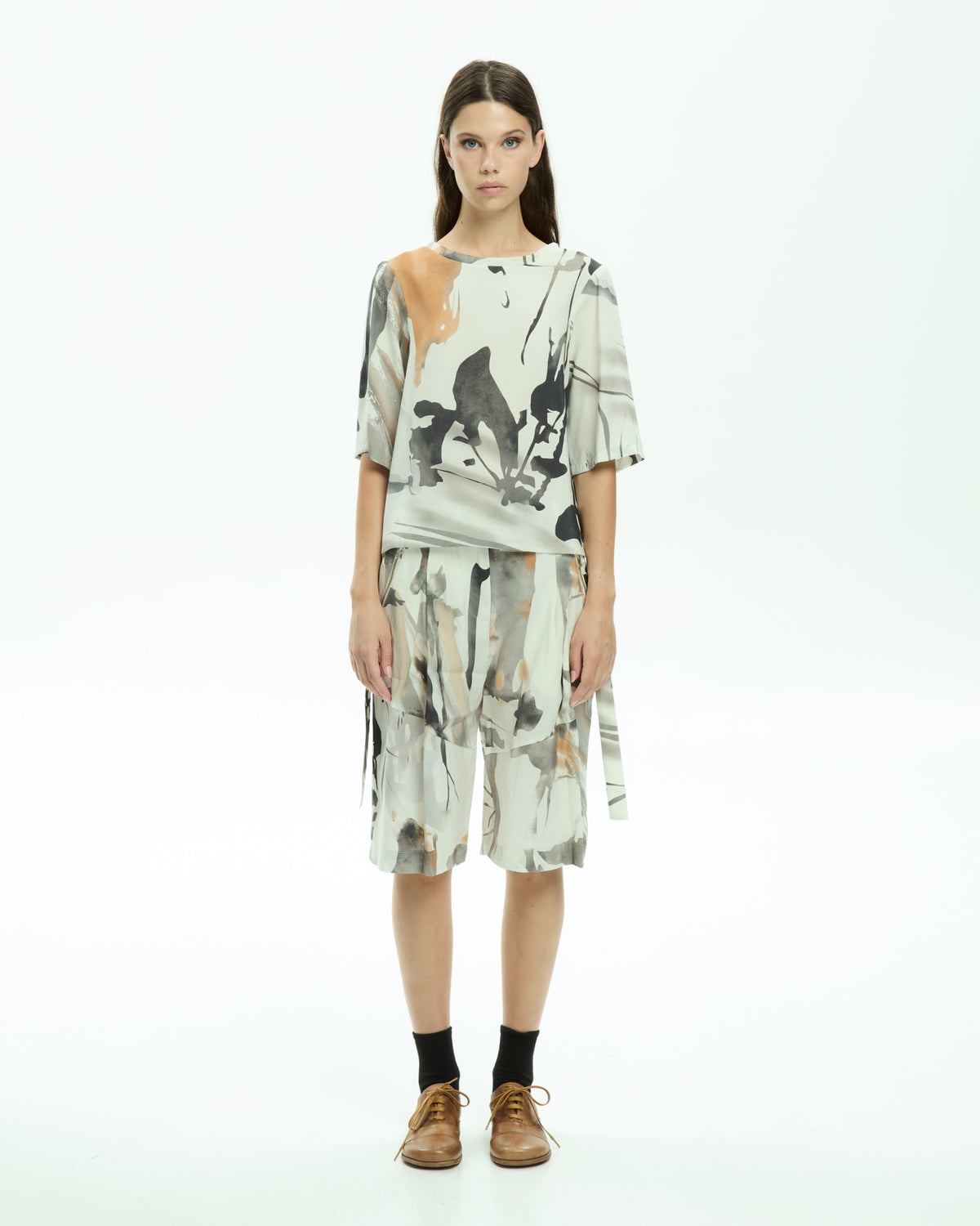 MLO Blusa con stampa astratta  MULTICOLOR
