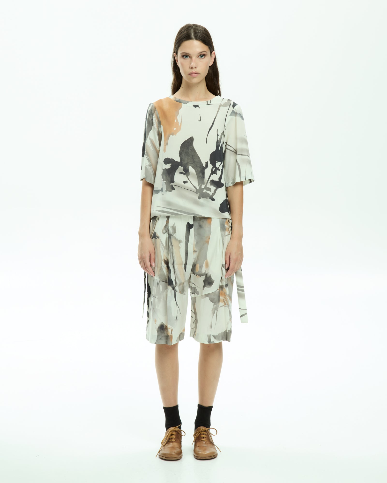MLO Blusa con stampa astratta  MULTICOLOR