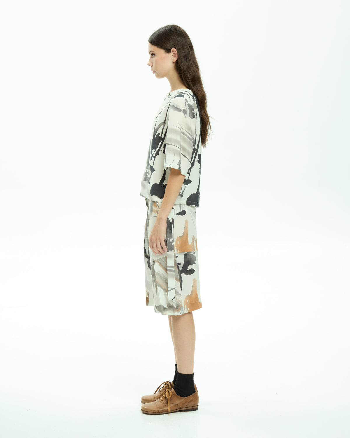 MLO Blusa con stampa astratta  MULTICOLOR