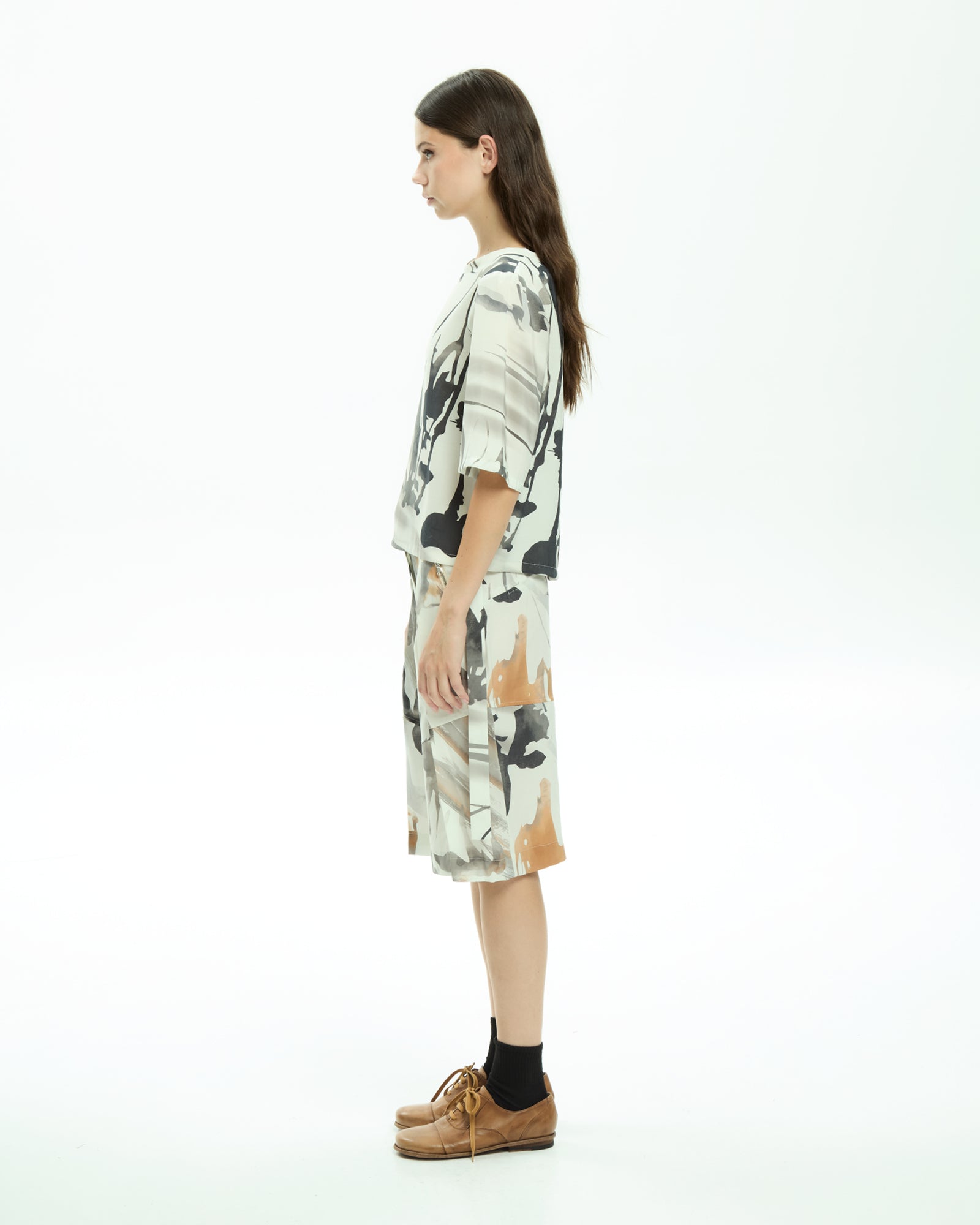 MLO Blusa con stampa astratta  MULTICOLOR