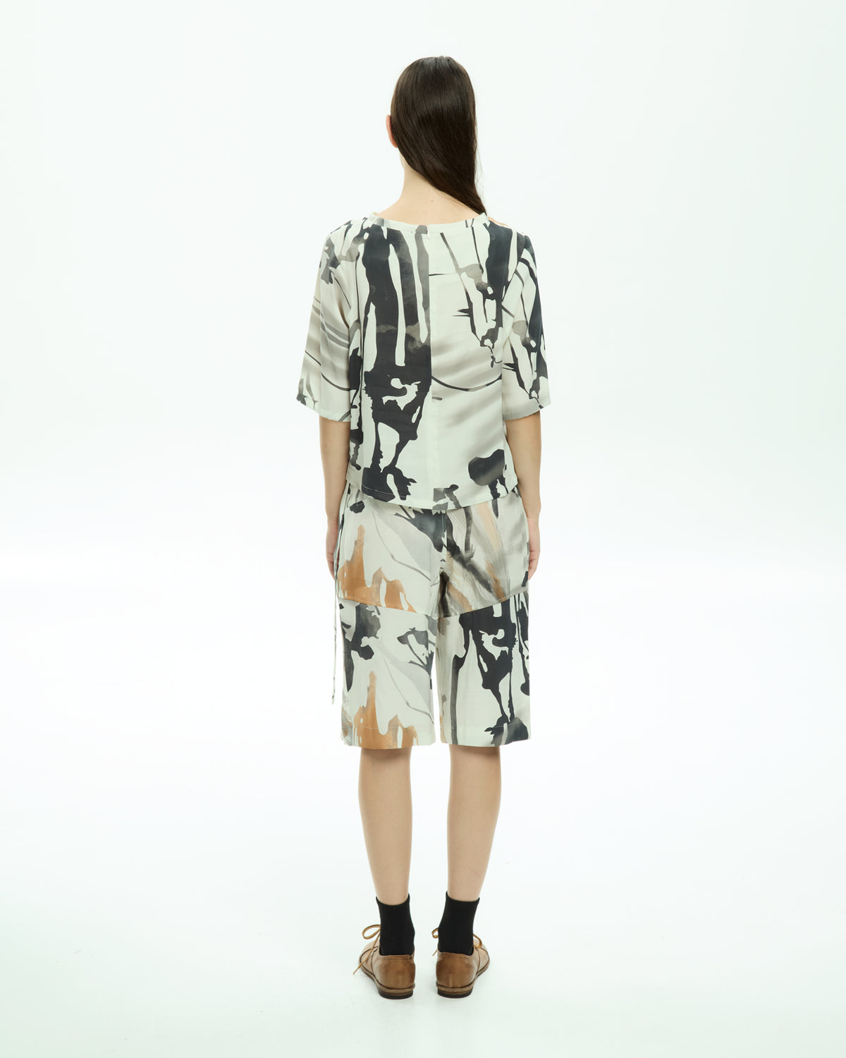 MLO Blusa con stampa astratta  MULTICOLOR