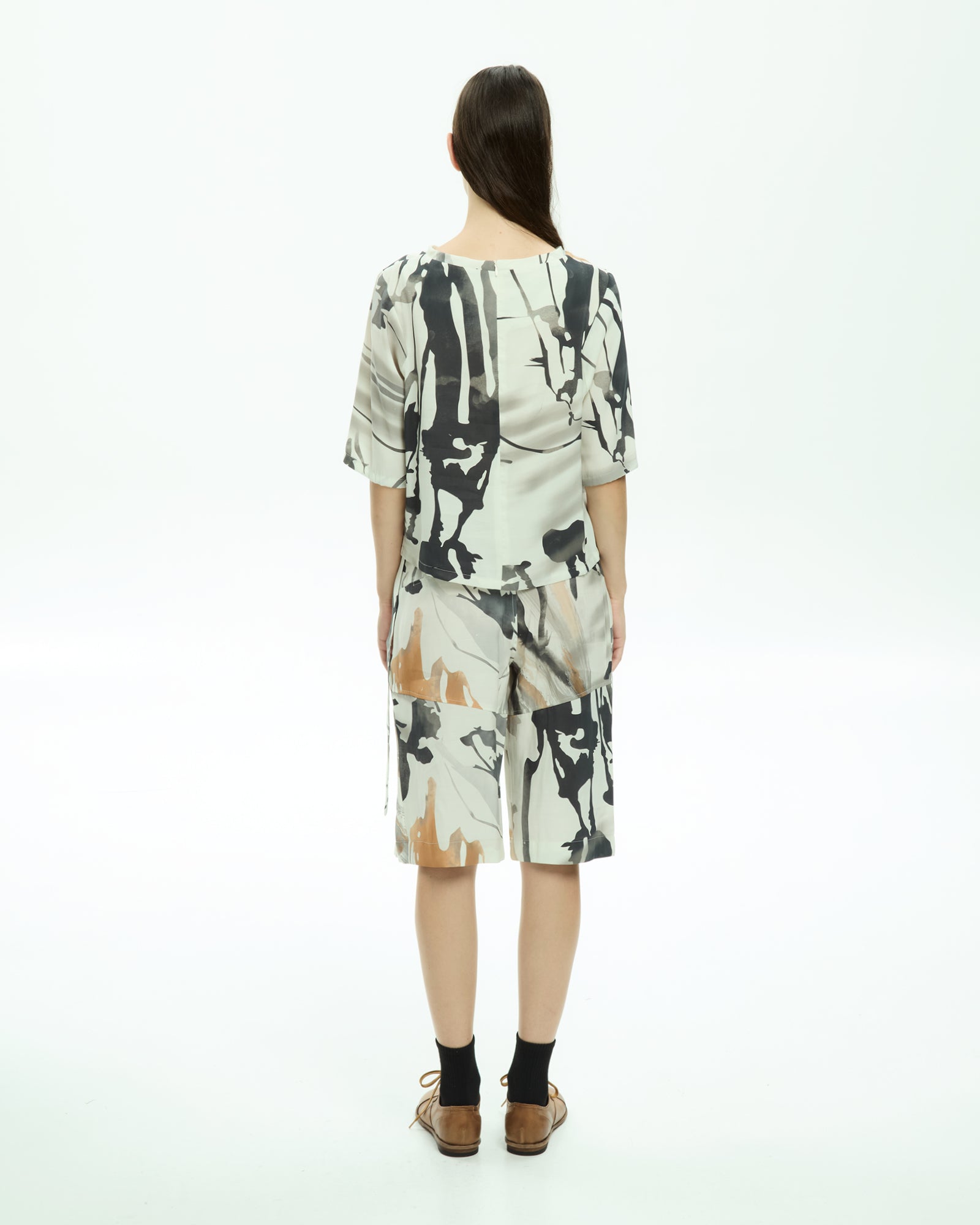 MLO Blusa con stampa astratta  MULTICOLOR