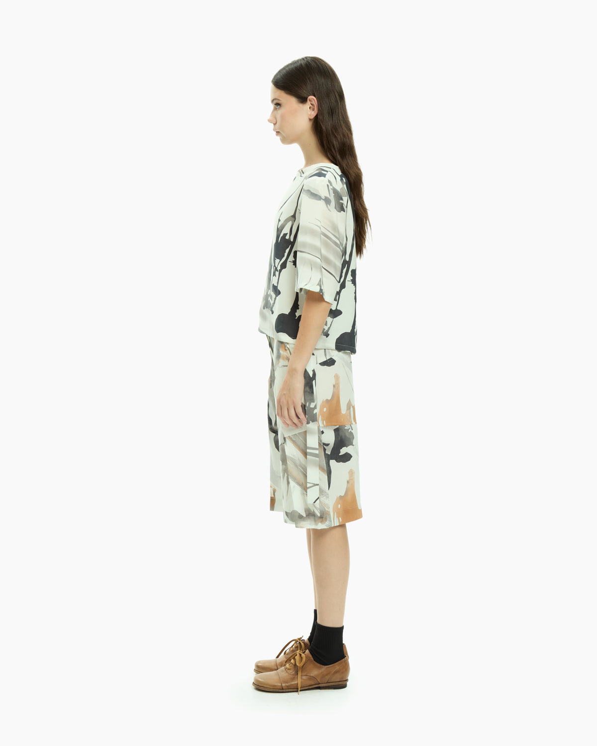MLO Blusa con stampa astratta  MULTICOLOR