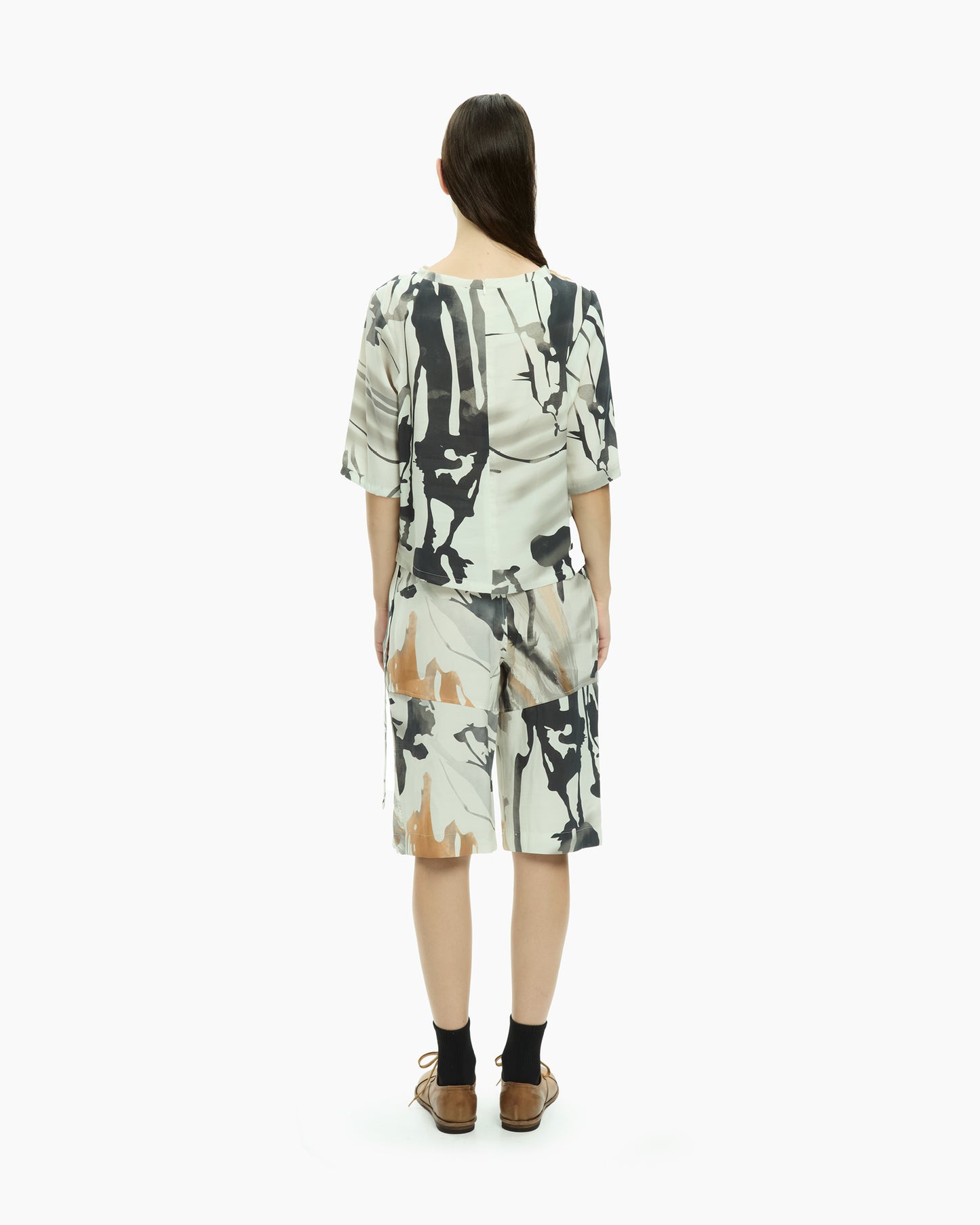 MLO Blusa con stampa astratta  MULTICOLOR