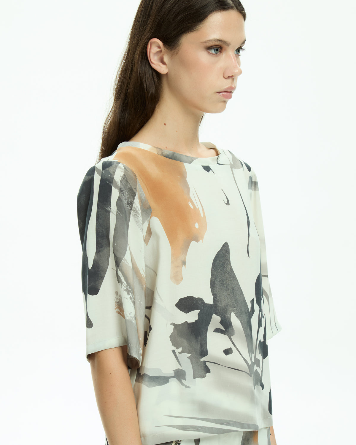 MLO Blusa con stampa astratta  MULTICOLOR