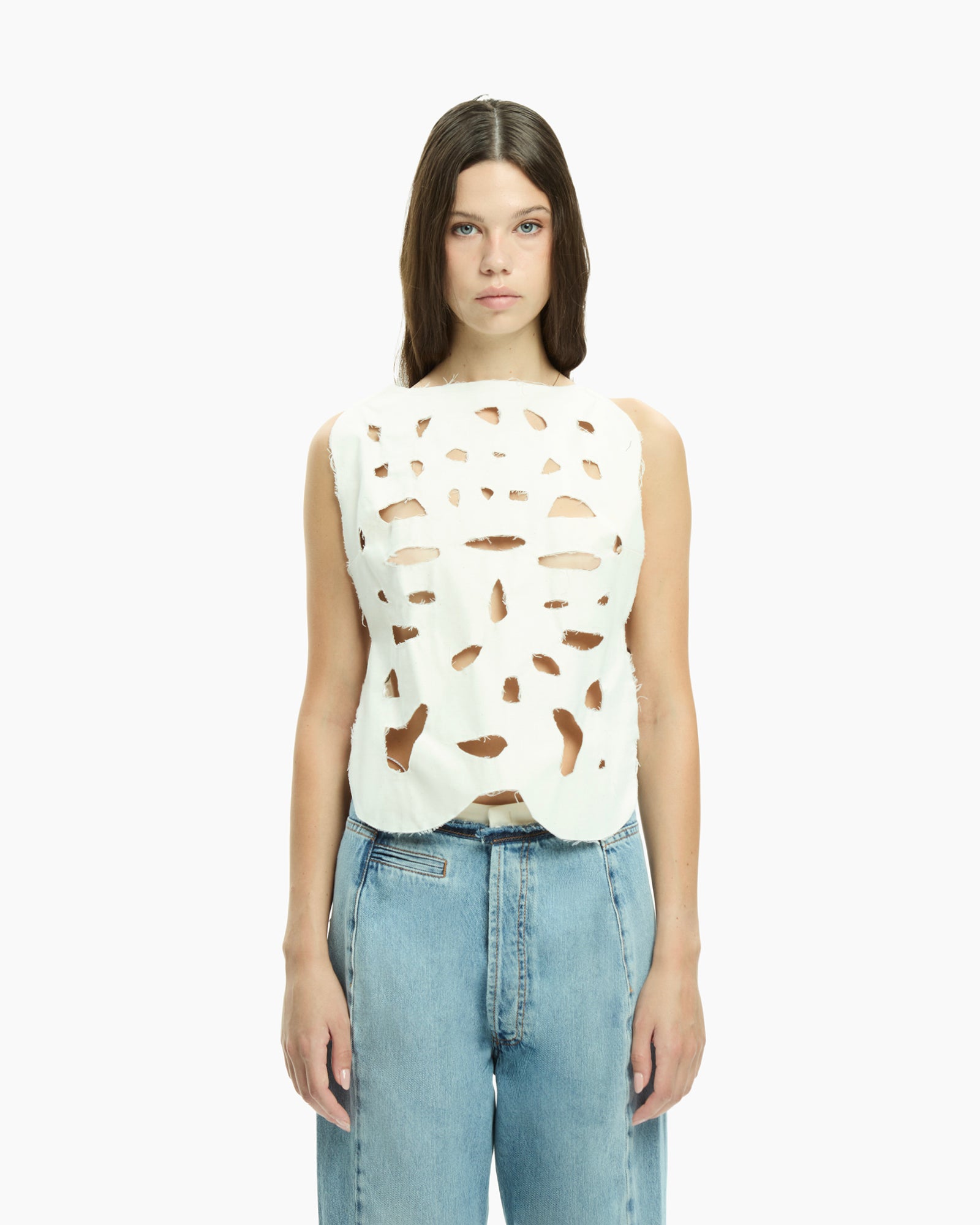 MLO Top senza maniche BEIGE