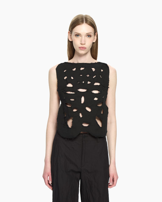 MLO Top senza maniche NERO