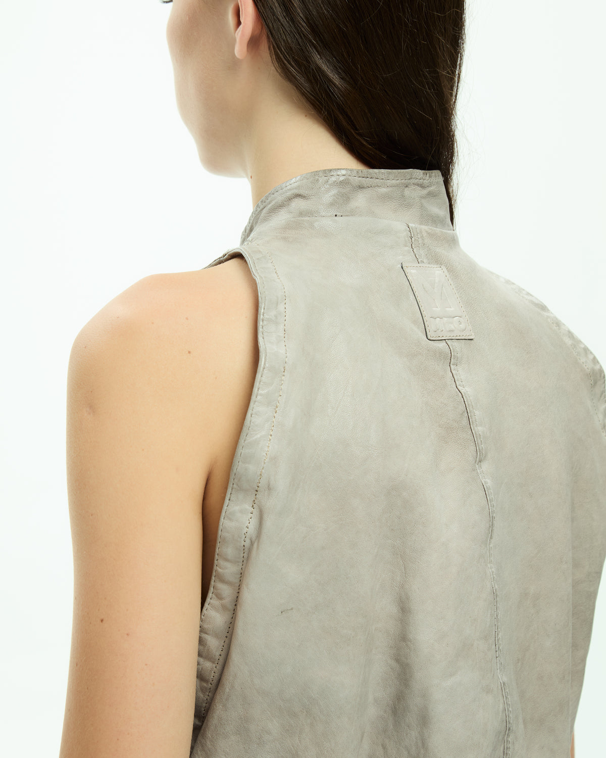 MLO Gilet smanicato con zip  GRIGIO