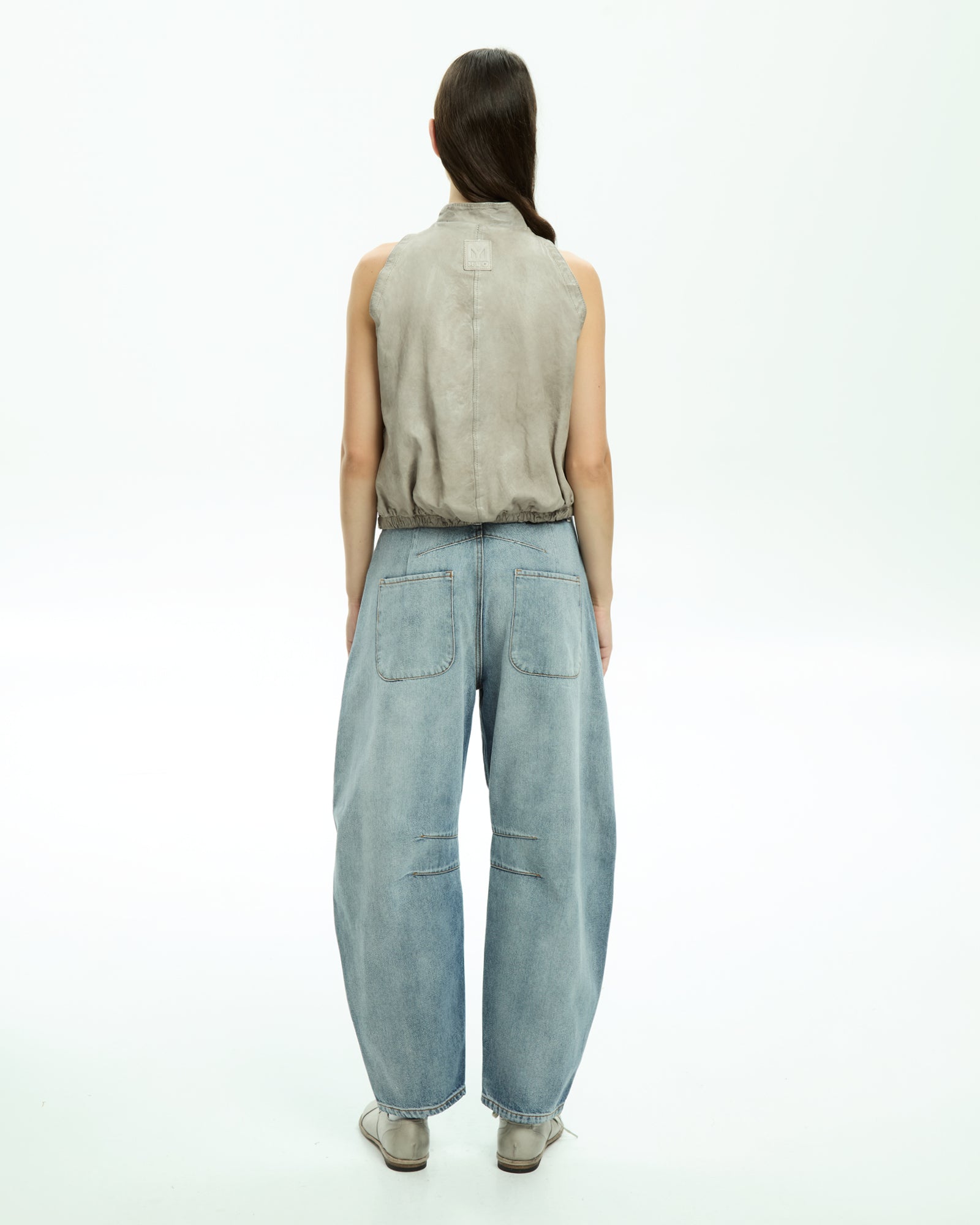 MLO Gilet smanicato con zip  GRIGIO
