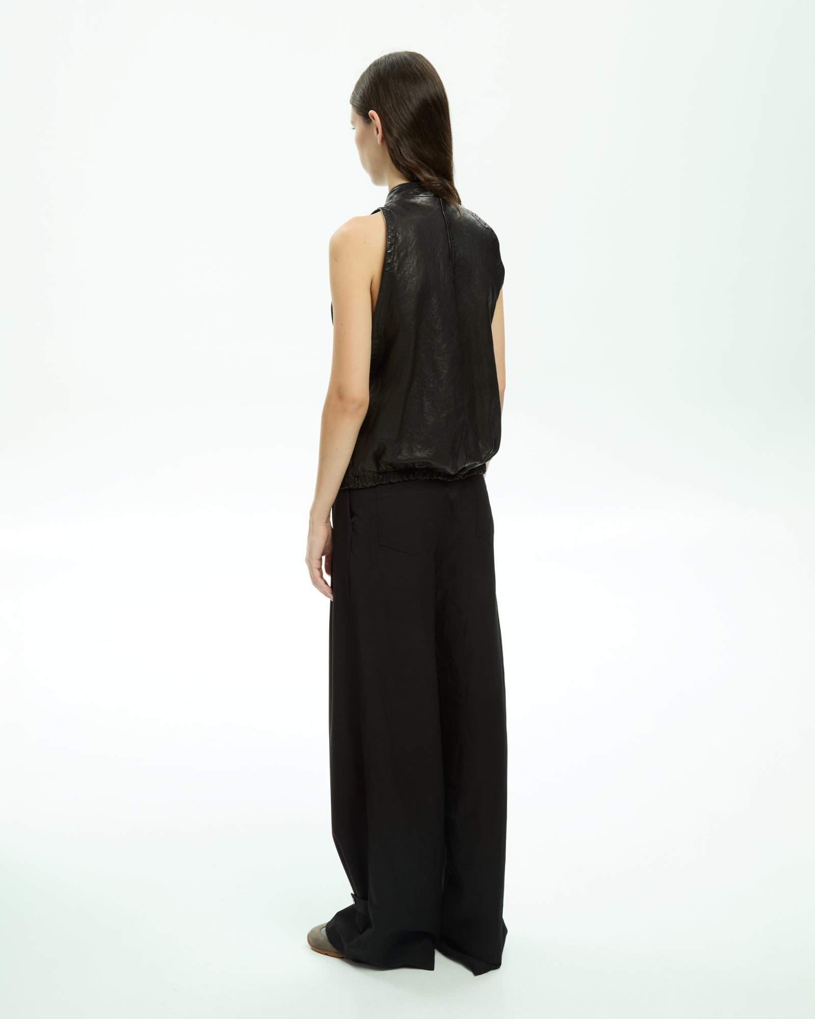 MLO Gilet smanicato con zip  NERO