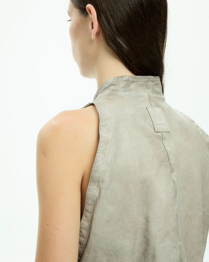MLO Gilet smanicato con zip  GRIGIO