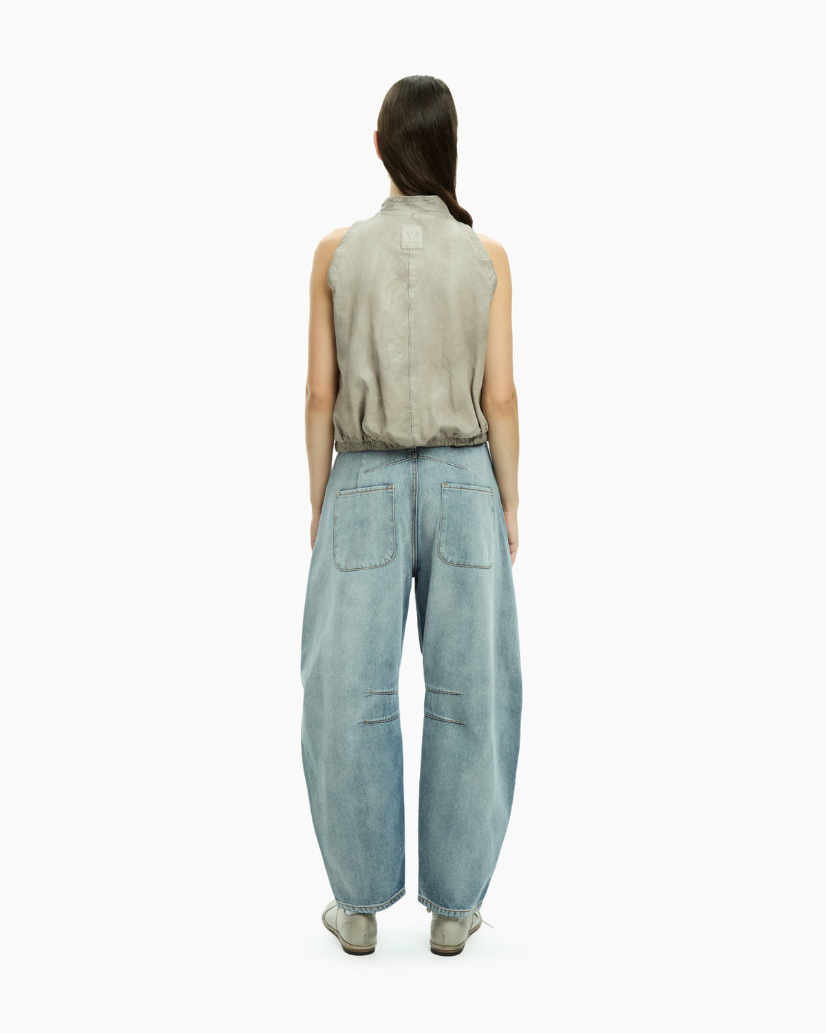 MLO Gilet smanicato con zip  GRIGIO
