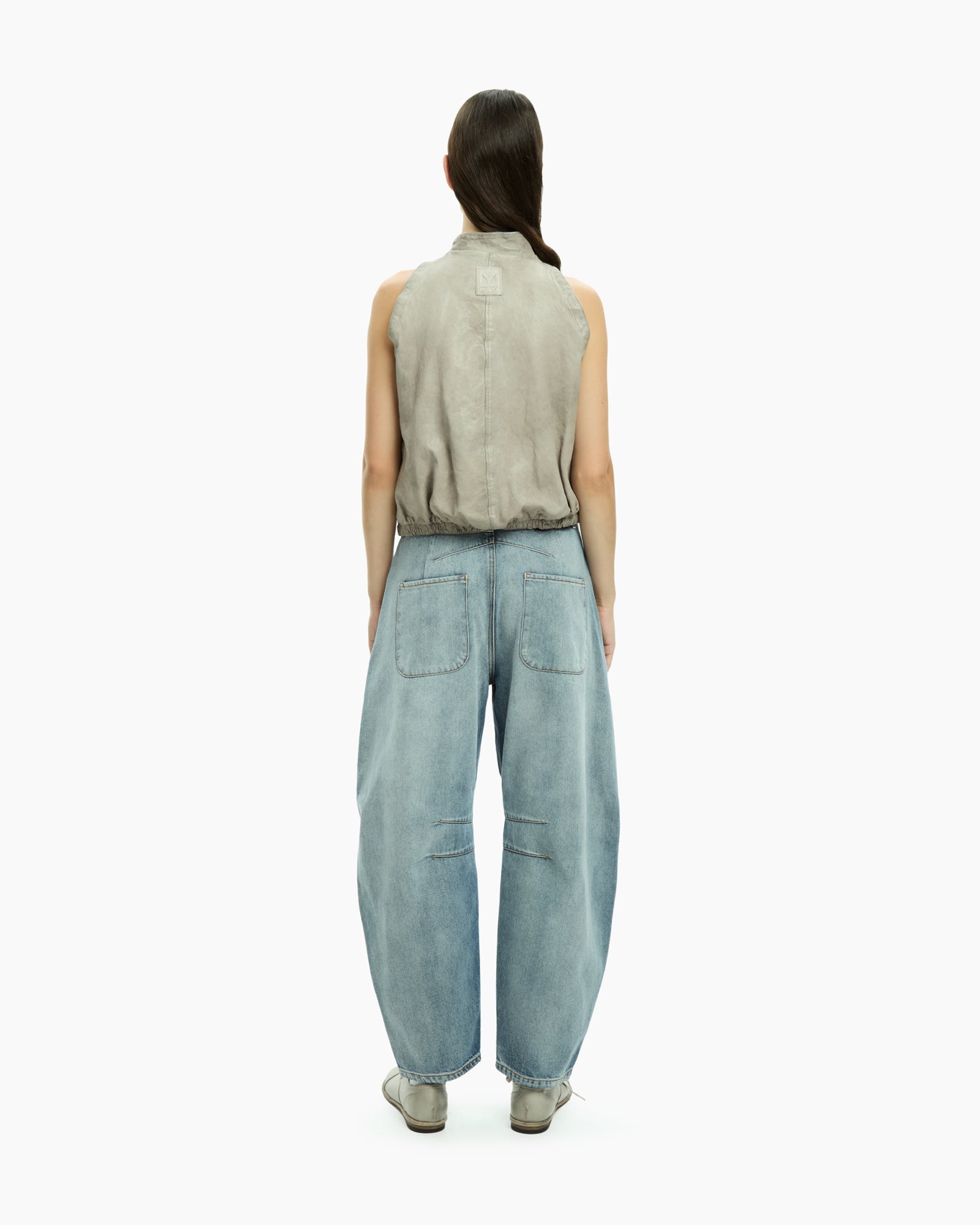 MLO Gilet smanicato con zip  GRIGIO