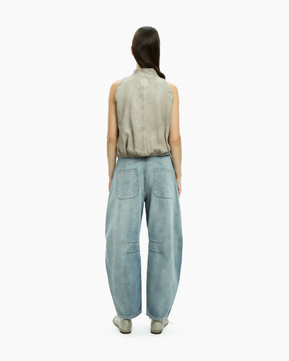 MLO Gilet smanicato con zip  GRIGIO